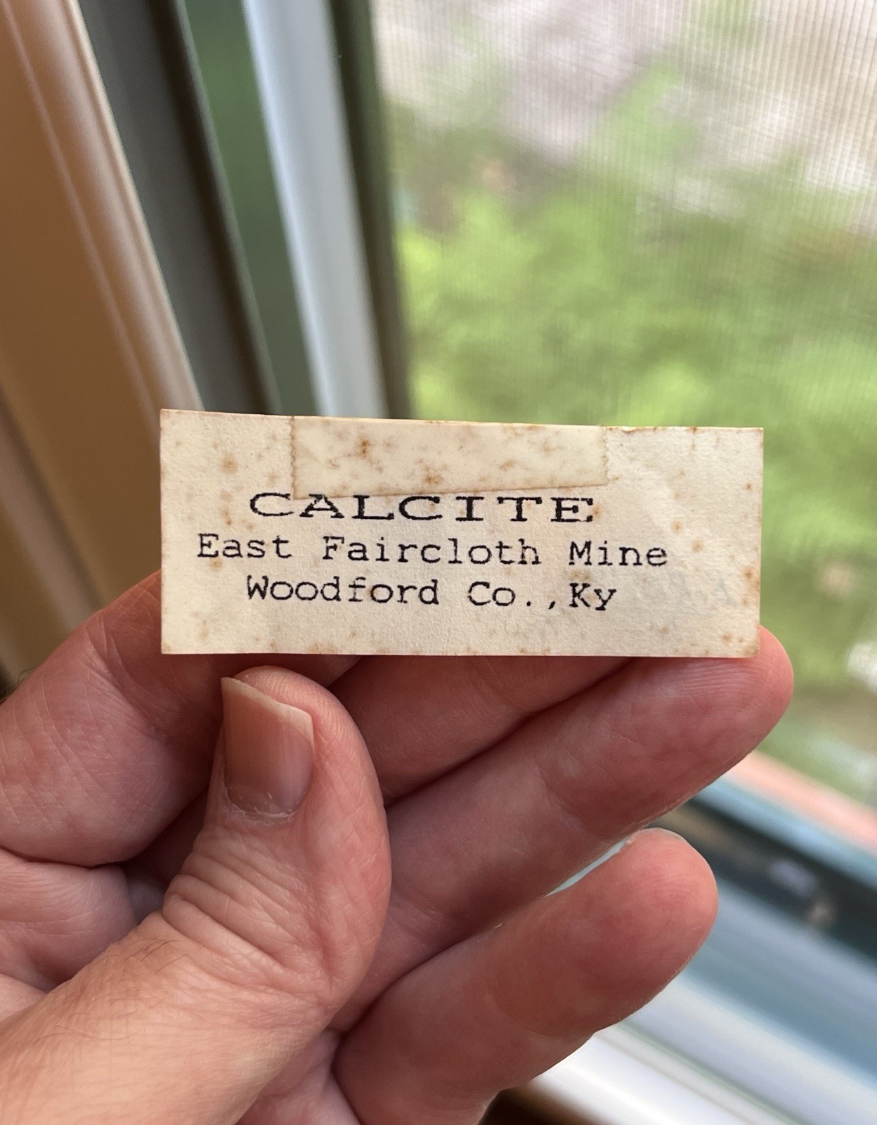 Calcite from East Faircloth Mine Woodford Co Kentucky *Watch the Video*