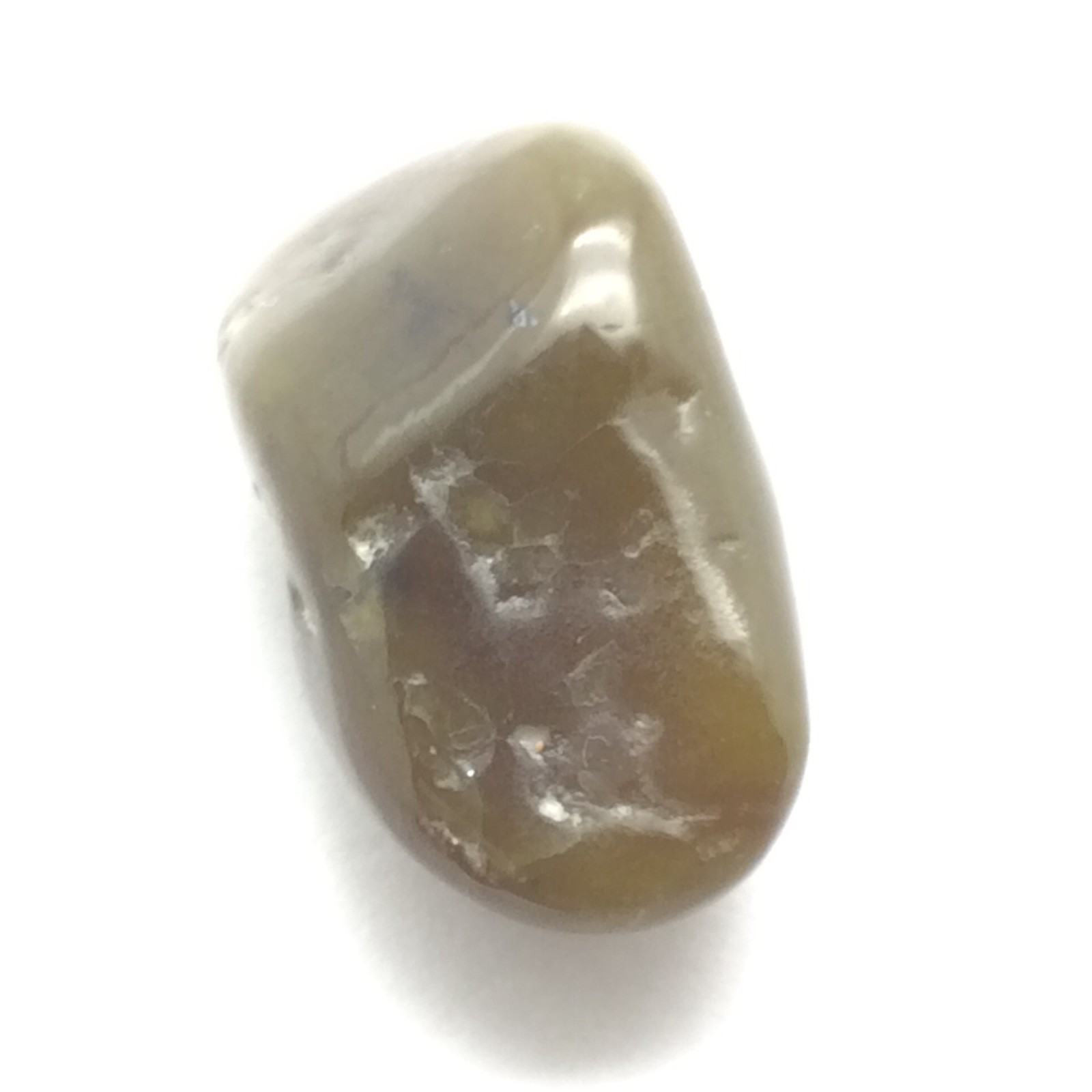 Siberian Jade Pebble Polished Honey Brown Nephrite Jade Vitim River Siberia #16