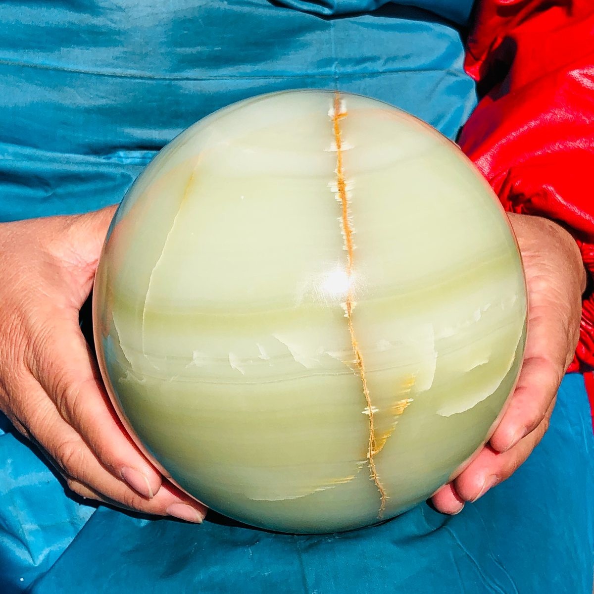 4740g Natural Afghan Jade Chakra Quartz Sphere healing ball Specimen