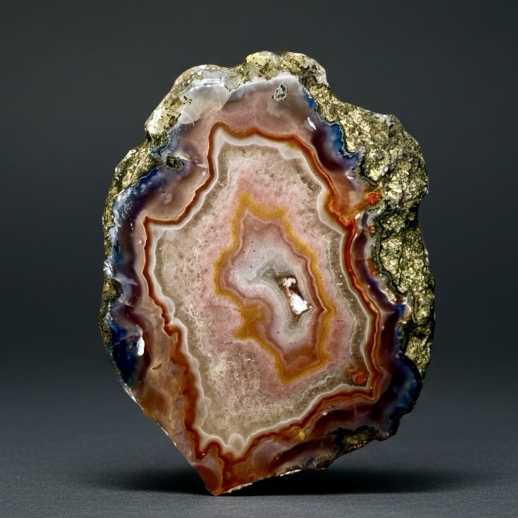 SEE VIDEO High-Grade Multicolor Moroccan Agate | High Atlas | Collector Specimen