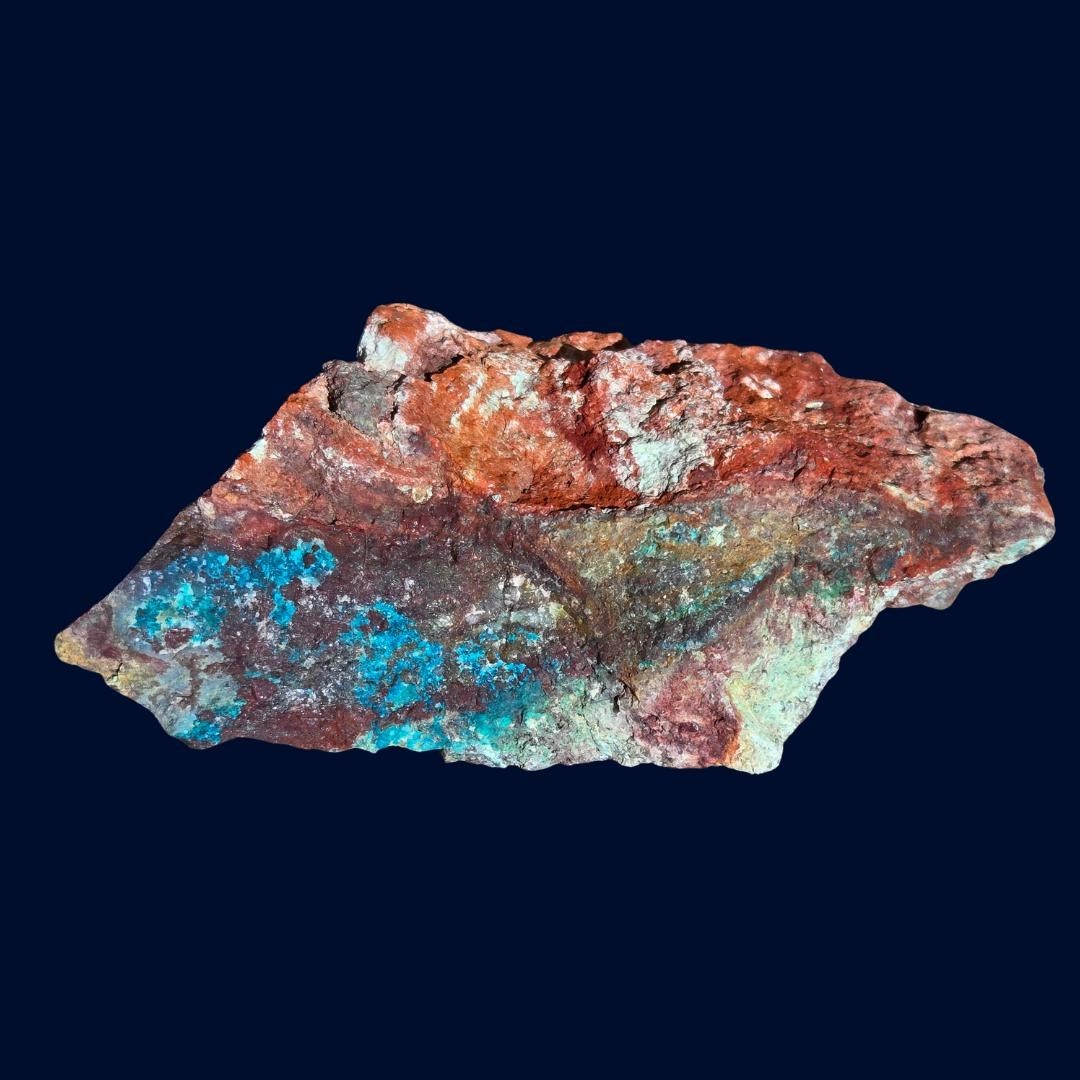 Blue Basin Mine Chrysocolla Copper Ore 302g Nevada Quartz Display Specimen