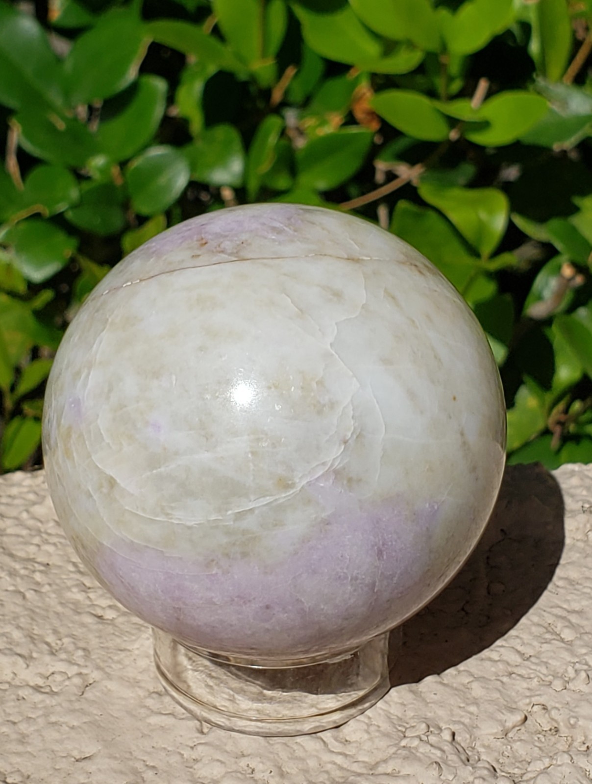 2.1″ Hackmanite Mineral Sphere Orb Ball STRONG UV, 241g or 8.5 oz