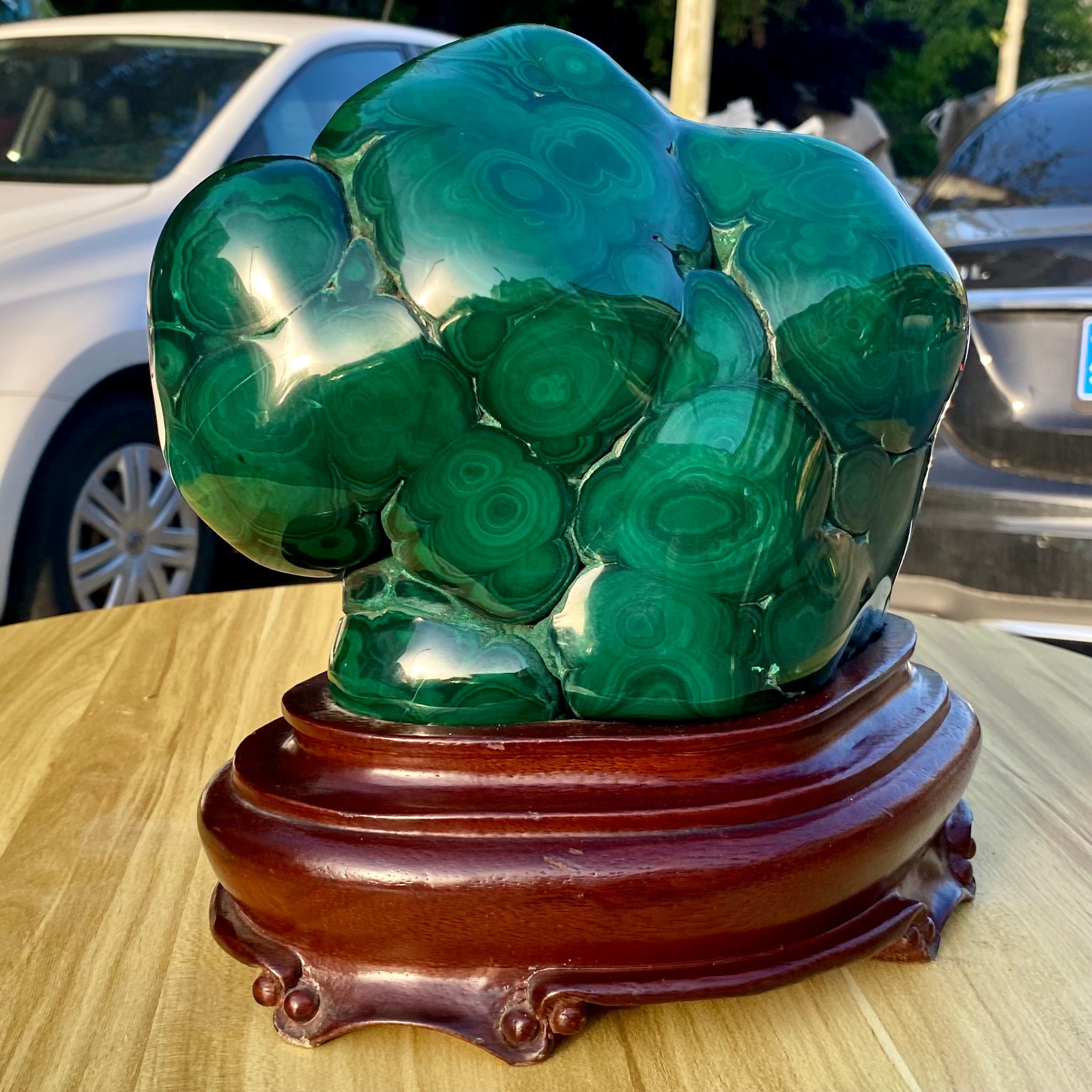18.93LB Natural Polished Malachite Mineral freeform specimen Reiki Stone