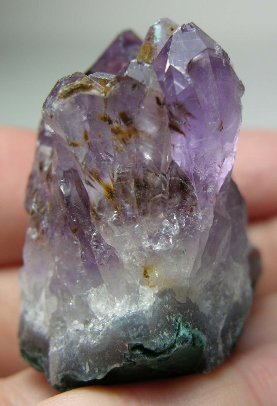 #18 Natural 1 5/8 in Brazilian Amethyst Cacoxenite Crystal Cluster Specimen 42mm