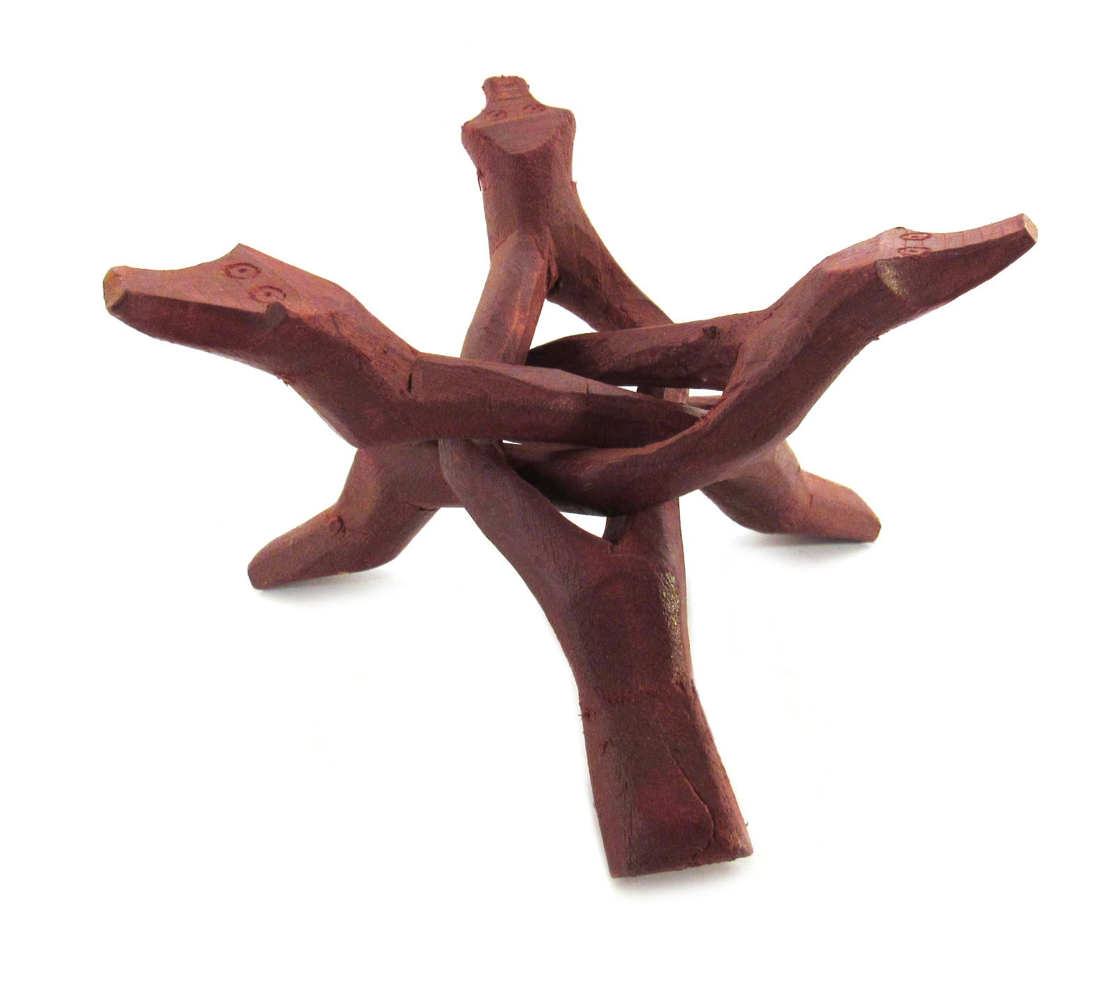 NEW Wooden Cobra Stand 6″ Display for Crystal Ball or Egg Incense Burner Tripod