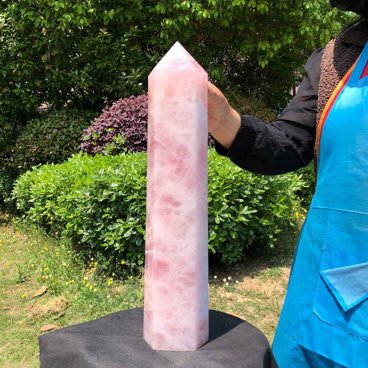 14.52LB Large Natural Powder Crystal Column Wand Obelisk Mineral Healing 5051
