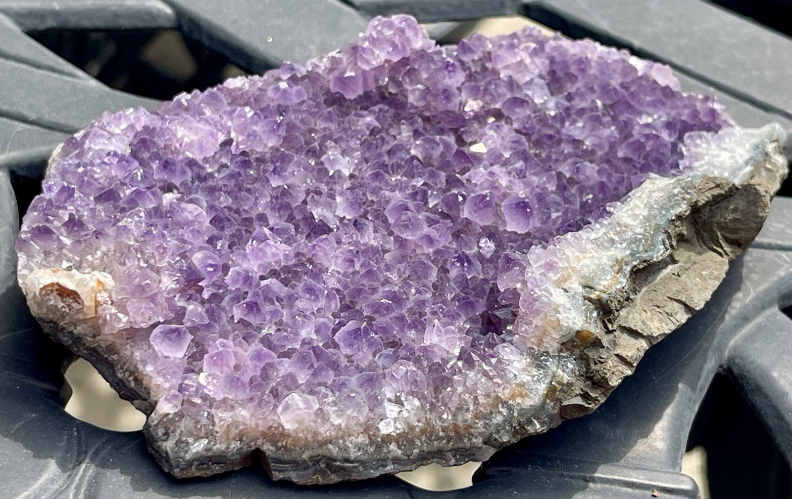Amethyst Crystal Cluster H 5 7/16” X W 3 5/32” X H 1 1/64” 305.41 Grams Uruguay