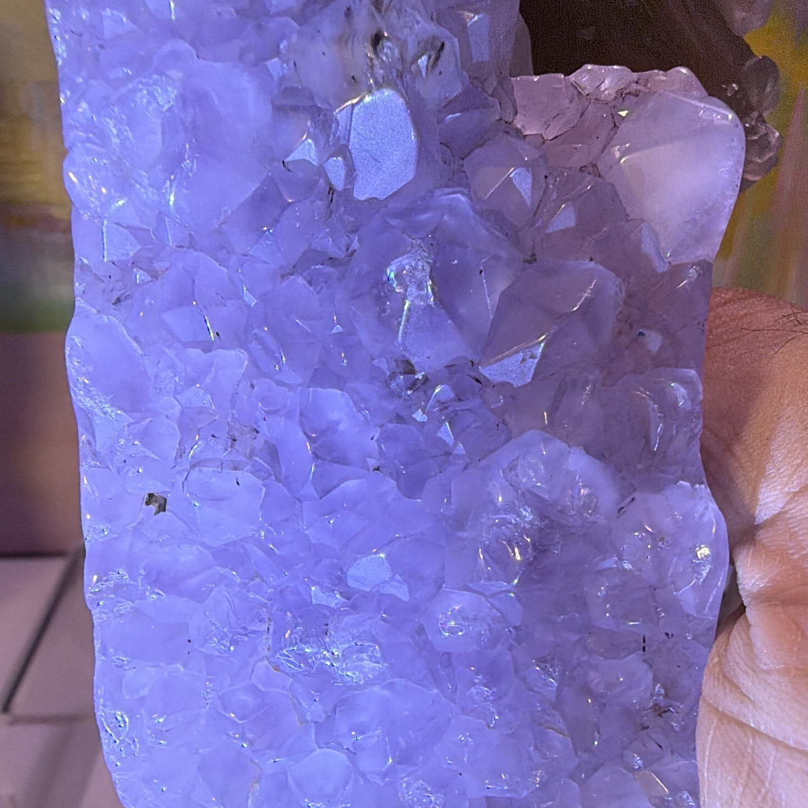 Carved Dragon Figure on Quartz Crystal Cluster Base Decorator Piece, 6 in