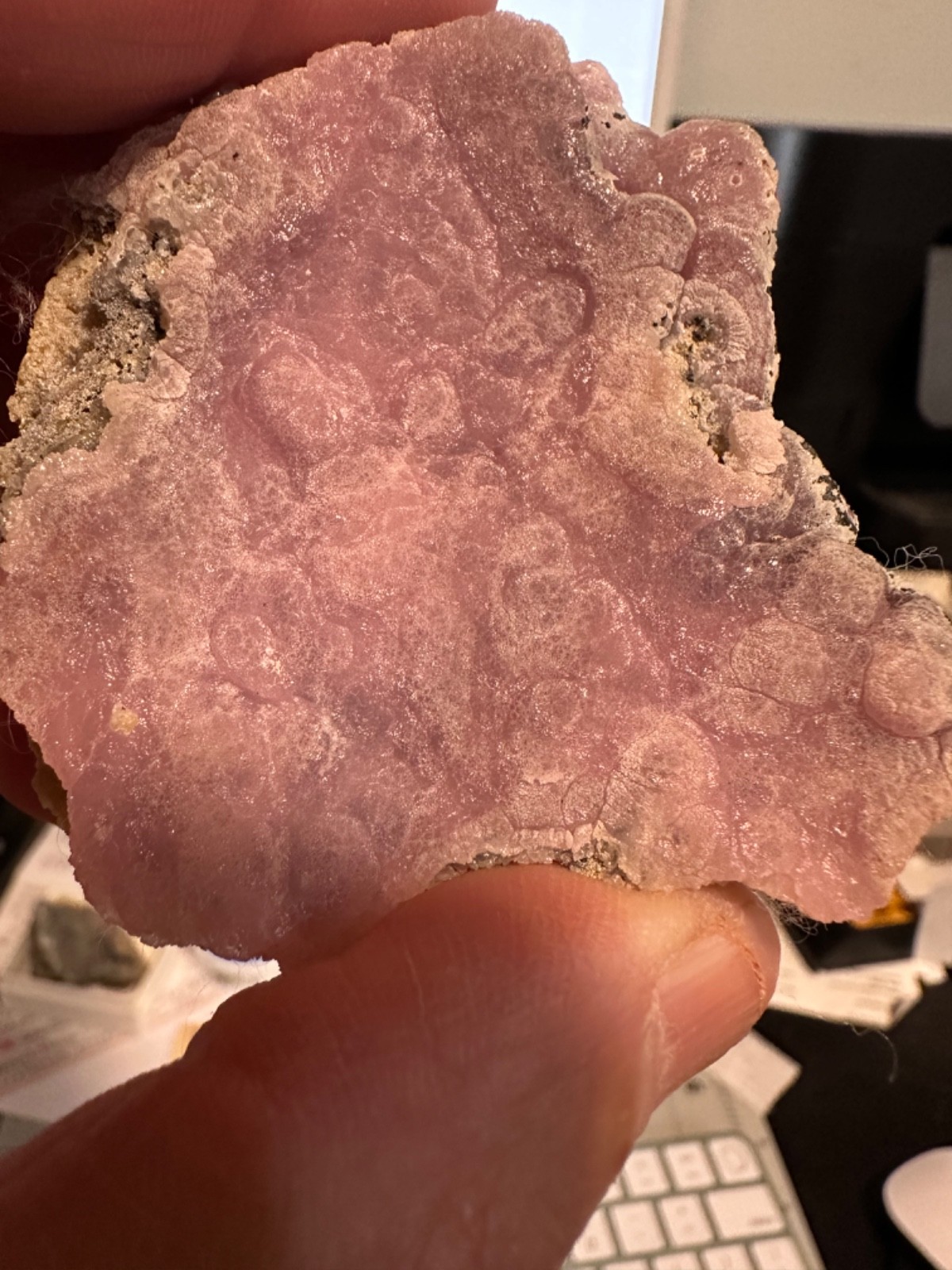 Vibrant Velvety Pink Smithsonite Display Specimen Fonda Mexico