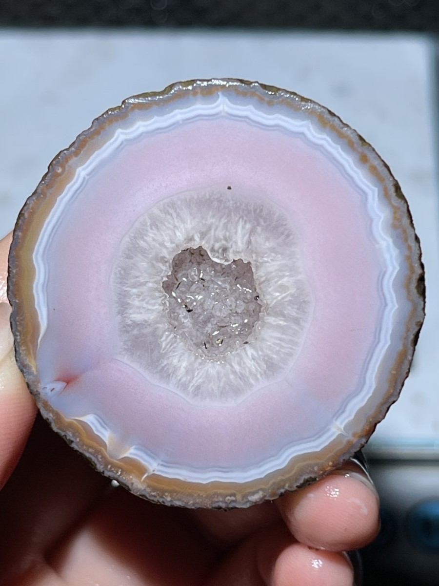 1Pair pink Rough Unpolished China Agate Achat Nodule Xuanhua VERY RARE 114g 64