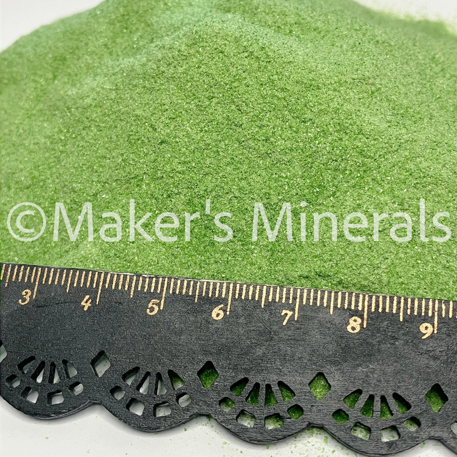 Crushed Green Goldstone Powder for Ring Inlay, Bezel Trays, & Metaphysical Art