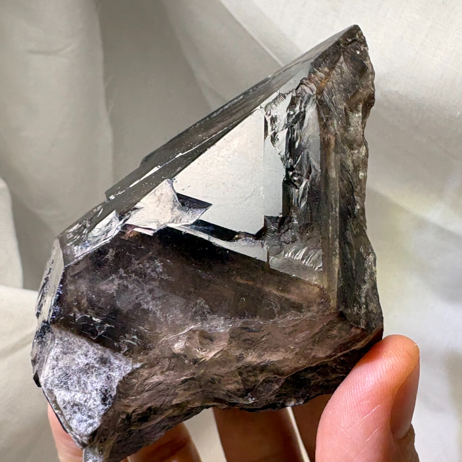 Natural Elestial Smoky Quartz Crystal Raw Mineral Specimen Protection Reiki Heal