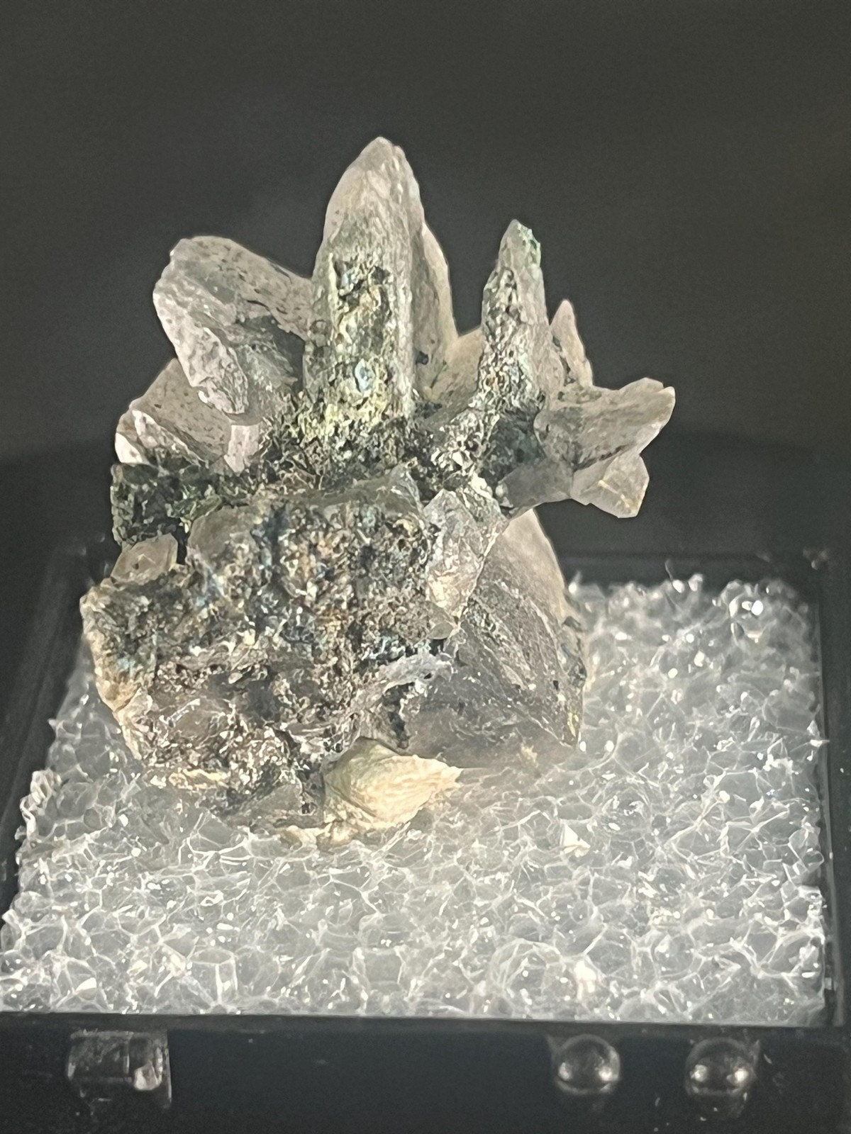 Cerussite Thumbnail mineral specimen from Tsumeb, Namibia.