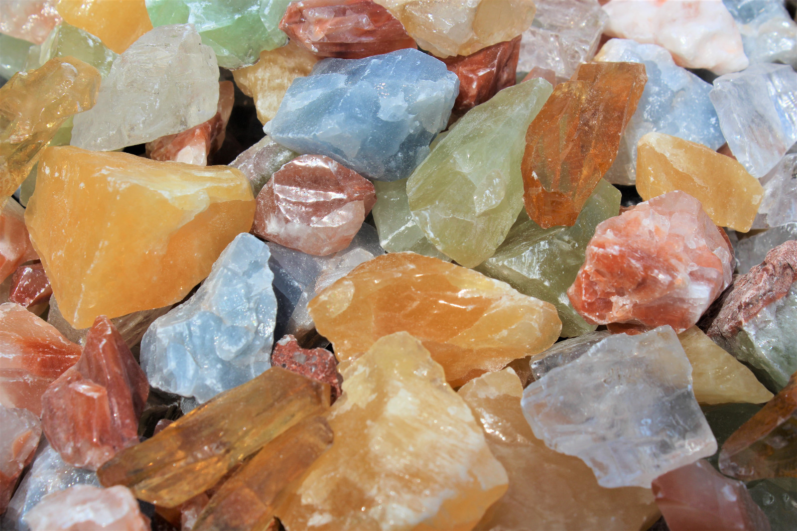 5 lb Bulk Lot Mixed Assorted Calcite (Rough Raw Crystal Gemstone Mineral)