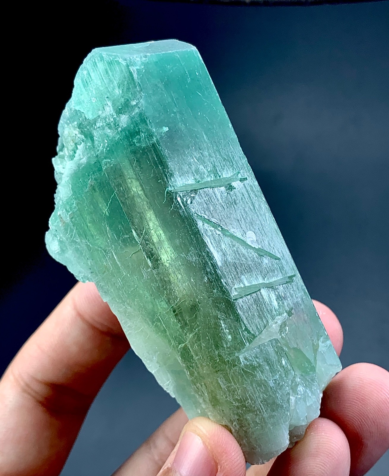 624 Carat Hiddenite Kunzite Crystal Specimen From Afghanistan