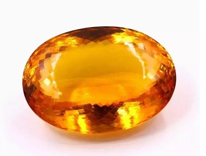 1000 Ct Yellow Color Citrine Natural Oval Cut Brazilian AAA Loose Gemstone