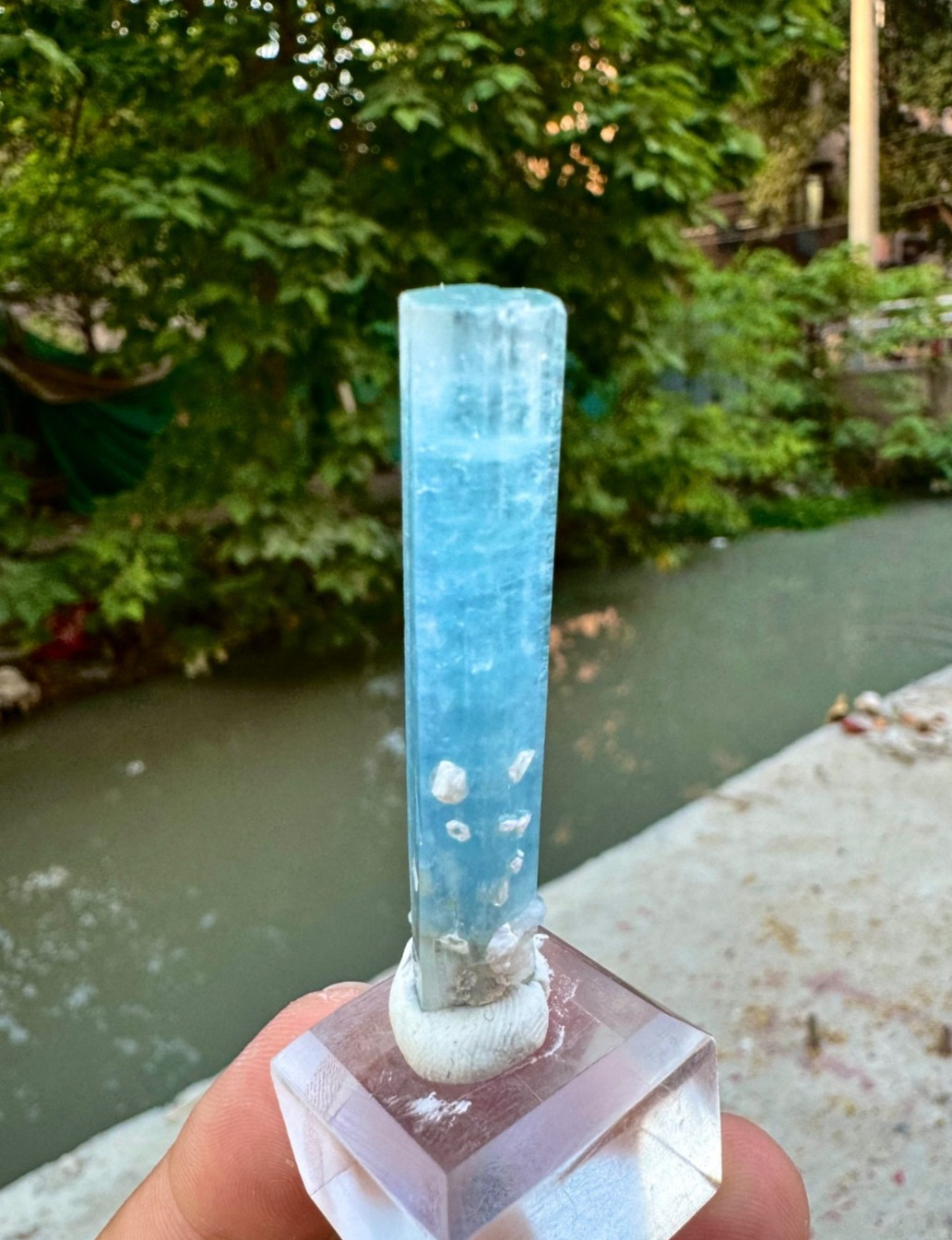Natural Rich Blue Aquamarine Crystal , Shigar Valley , Skrdu @ Mineral Specimens