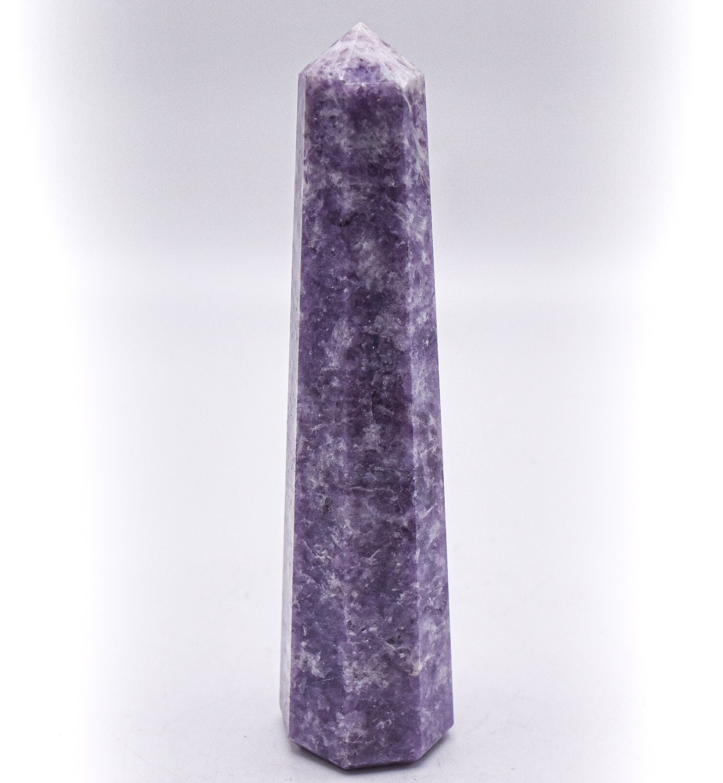 3.7″ Purple Lilac Lepidolite Obelisk Polished Natural Gemstone Mineral – Brazil