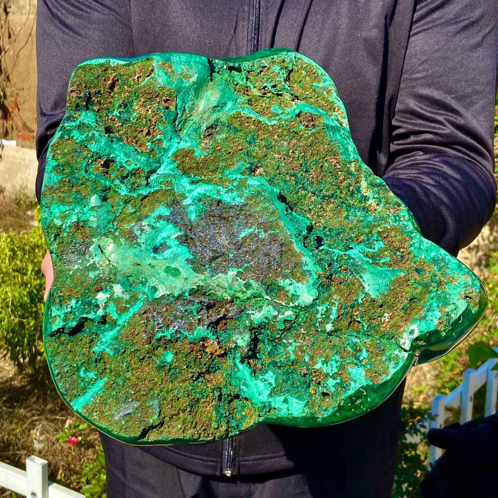 17.63LB Natural Polished Malachite Mineral freeform specimen Reiki Stone Healing