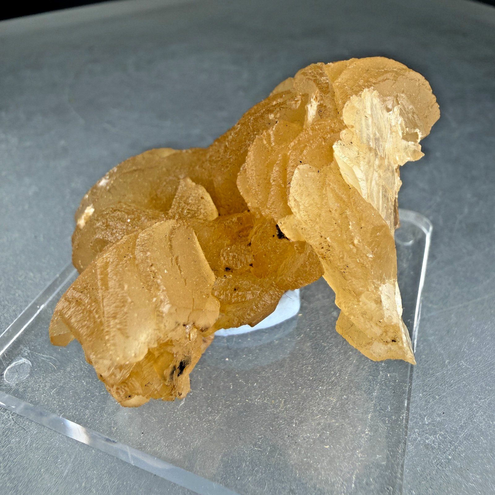 Nice Orange Calcite Crystals: Minerva No. 1 Mine, Hardin County, Illinois