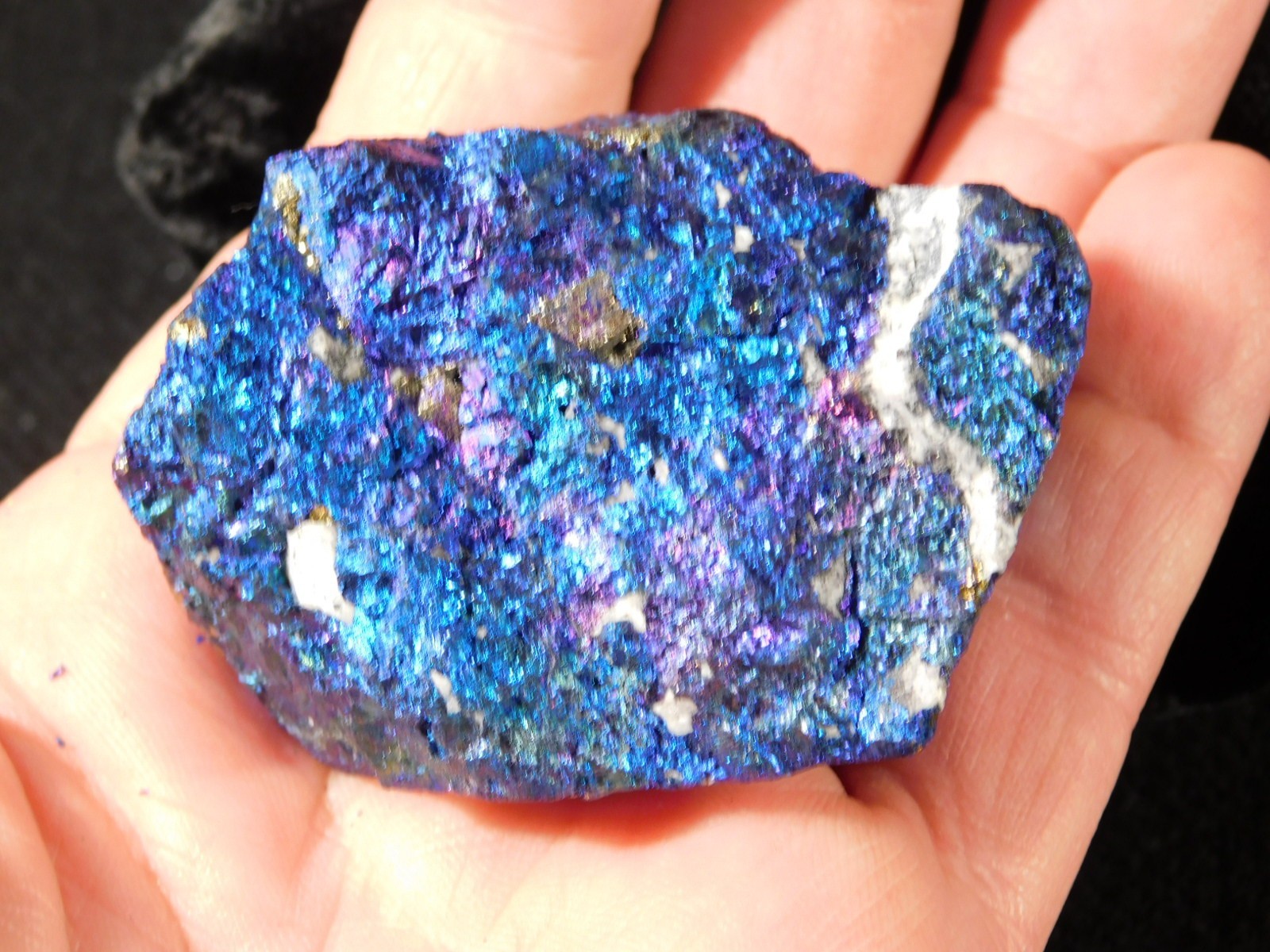 Bright IRIDESCENT Peacock Copper Chalcopyrite or Peacock Ore Mexico 195gr
