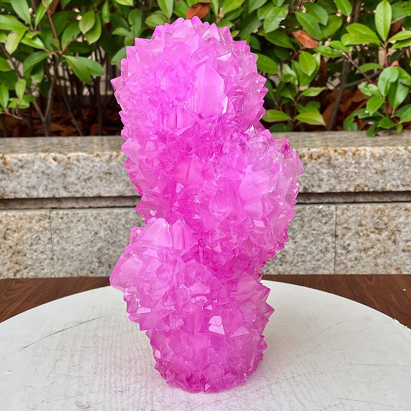 6.87LB Restoration of high-quality pink crystal cluster columnar mineral sampl