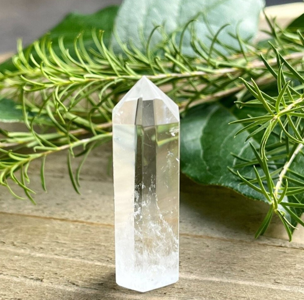 Natural Clear quartz Tower|Clear Crystal Point Tower Obelisk Wand Healing Gifts