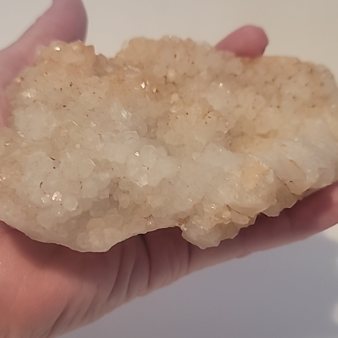 Calcite Crystal Cluster Specimen White Quartz 5.25″ x 4″ Natural Display Peice