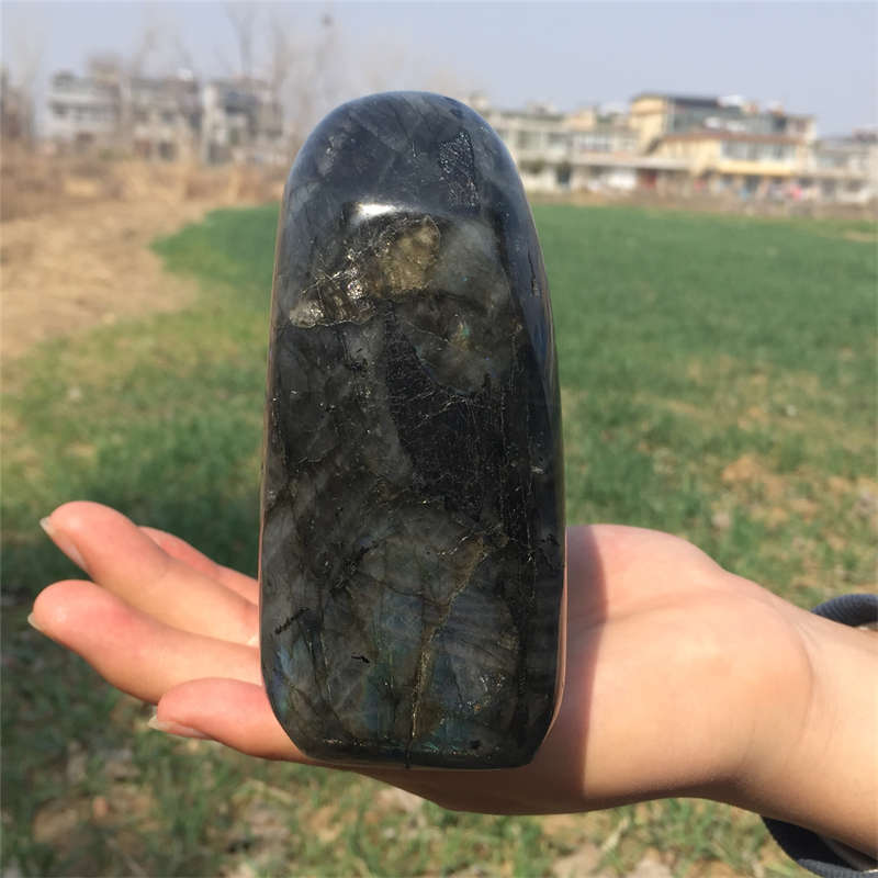 2.02kg Natural Labradorite Quartz Crystal Spectrolite Mineral Reiki healing