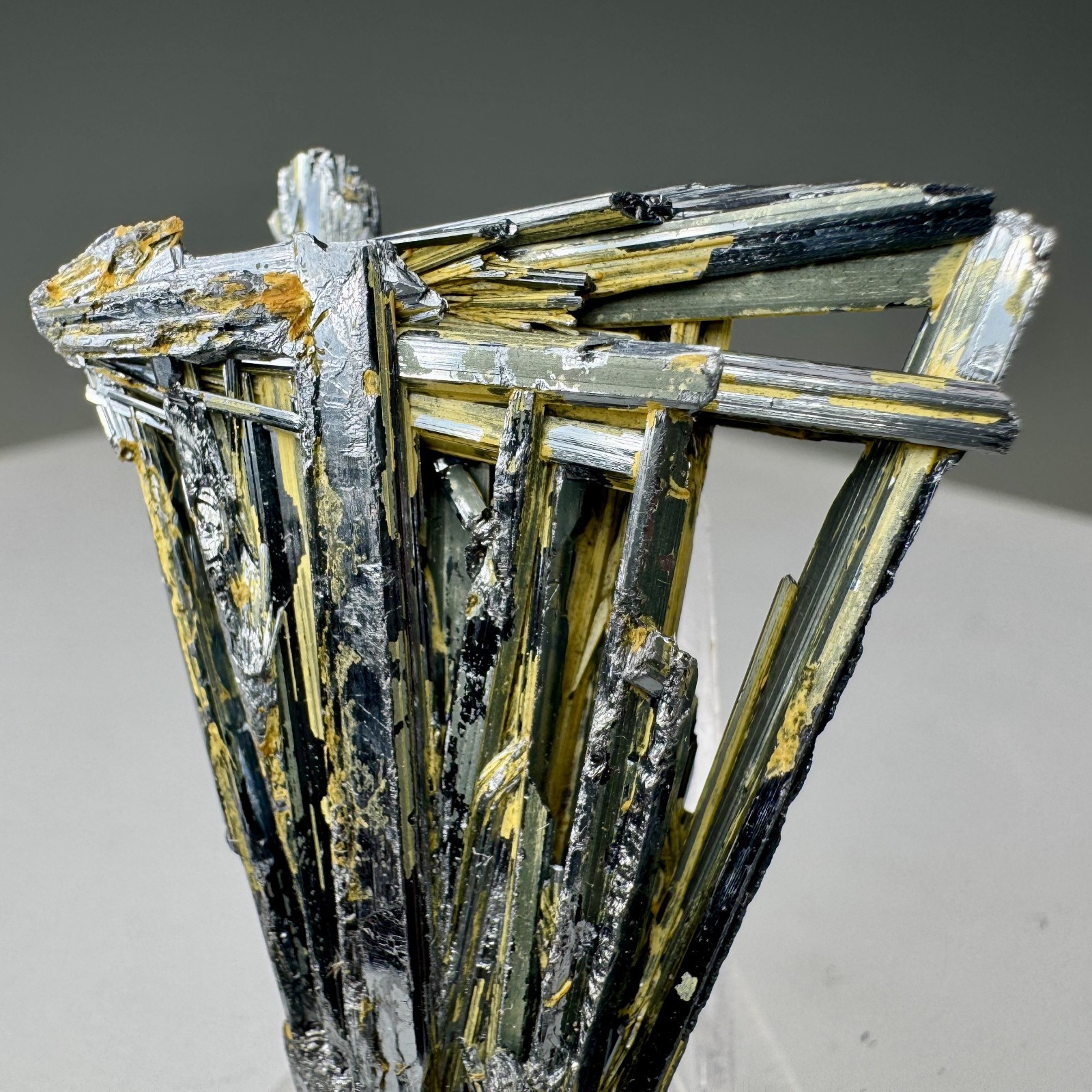 Fine Stibnite Crystal Group: Pribram, Central Bohemian Region, Czech Republic