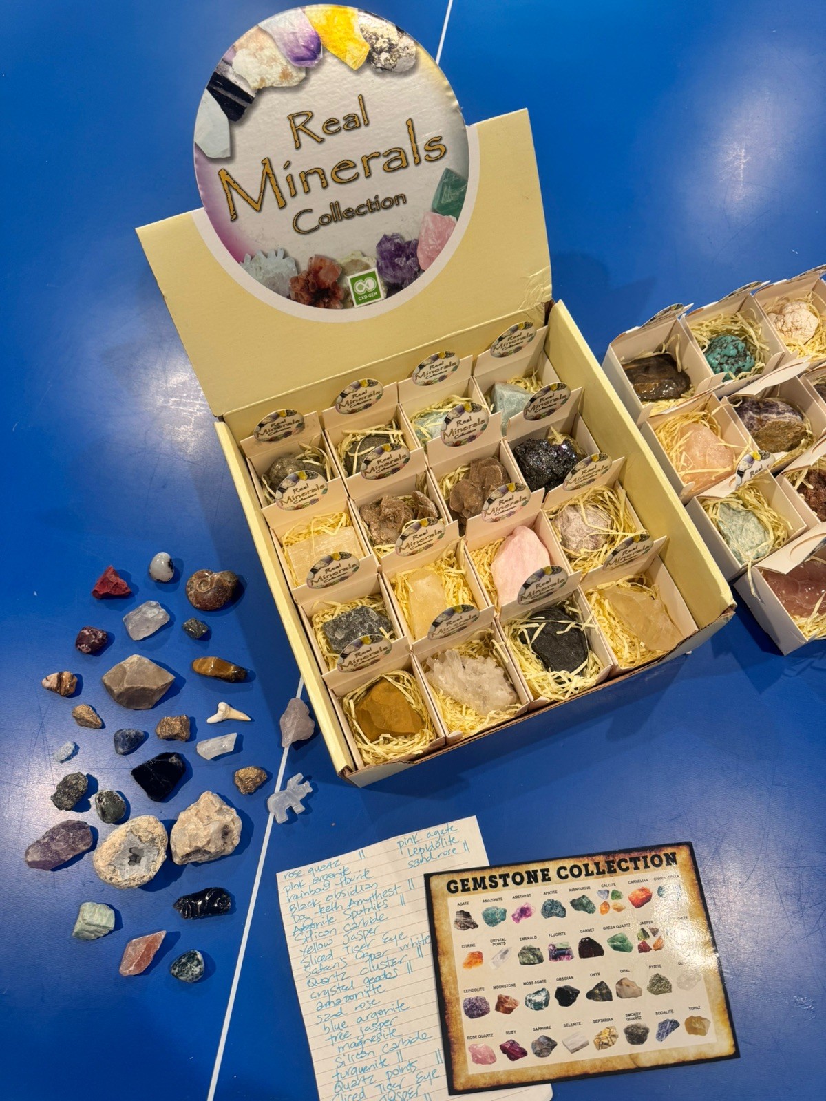 5lb minerals Box of 32 specimens of high quality Collection + Loose Pyrite