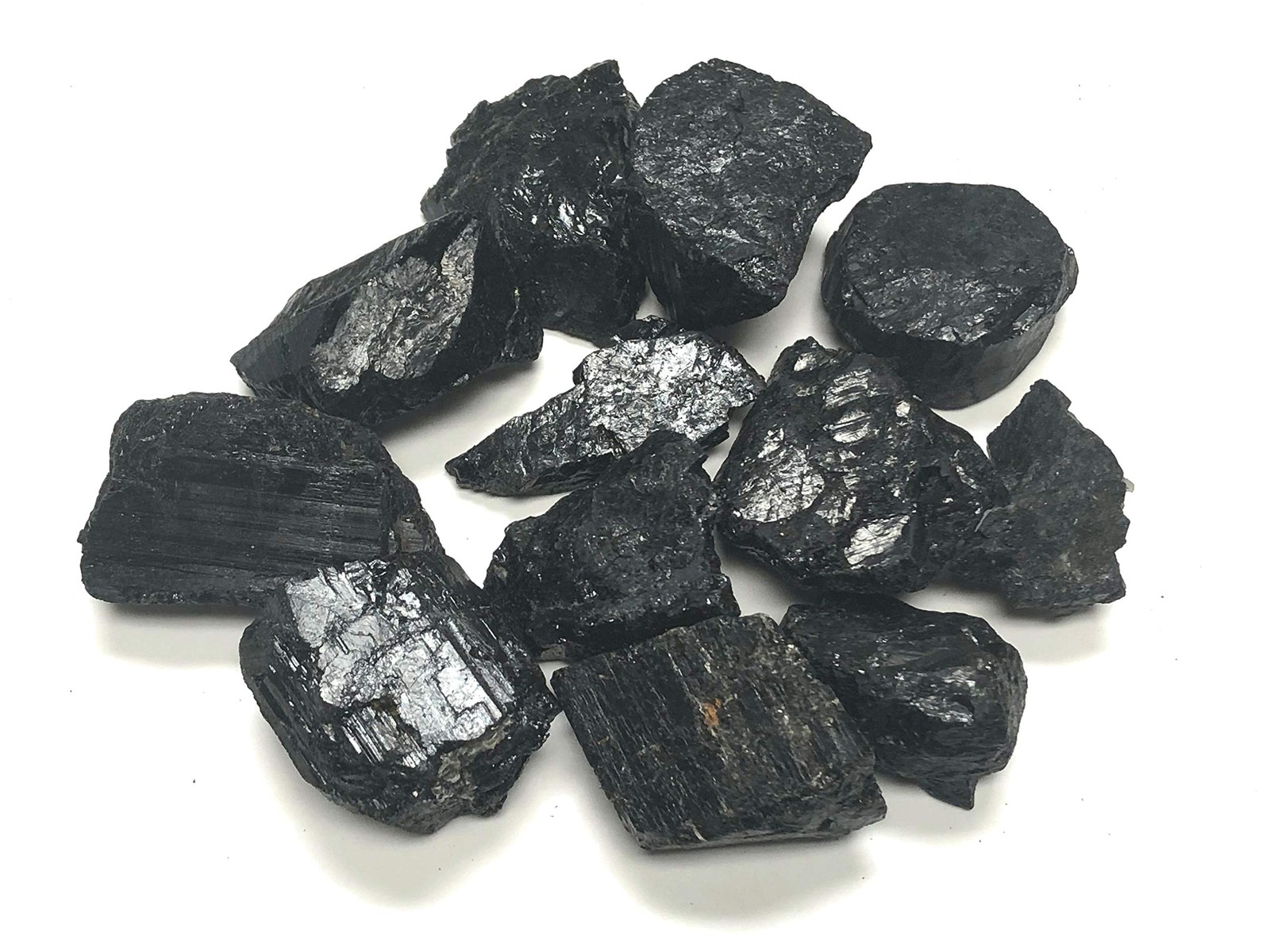 Rough Black Tourmaline Stones Large 1″ Pieces 1/2 lb Healing Crystals Gemstones