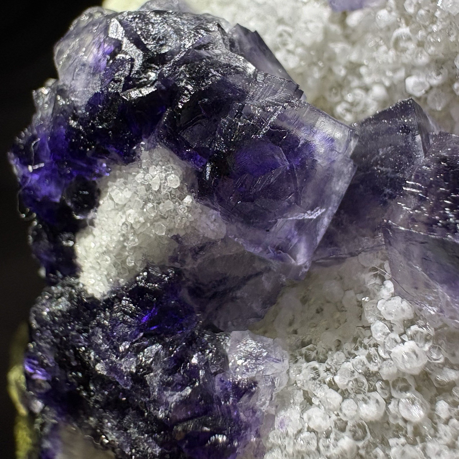 Natural Phantom Fluorite Recursive Growth Geometric Raw Mineral Specimen Crystal