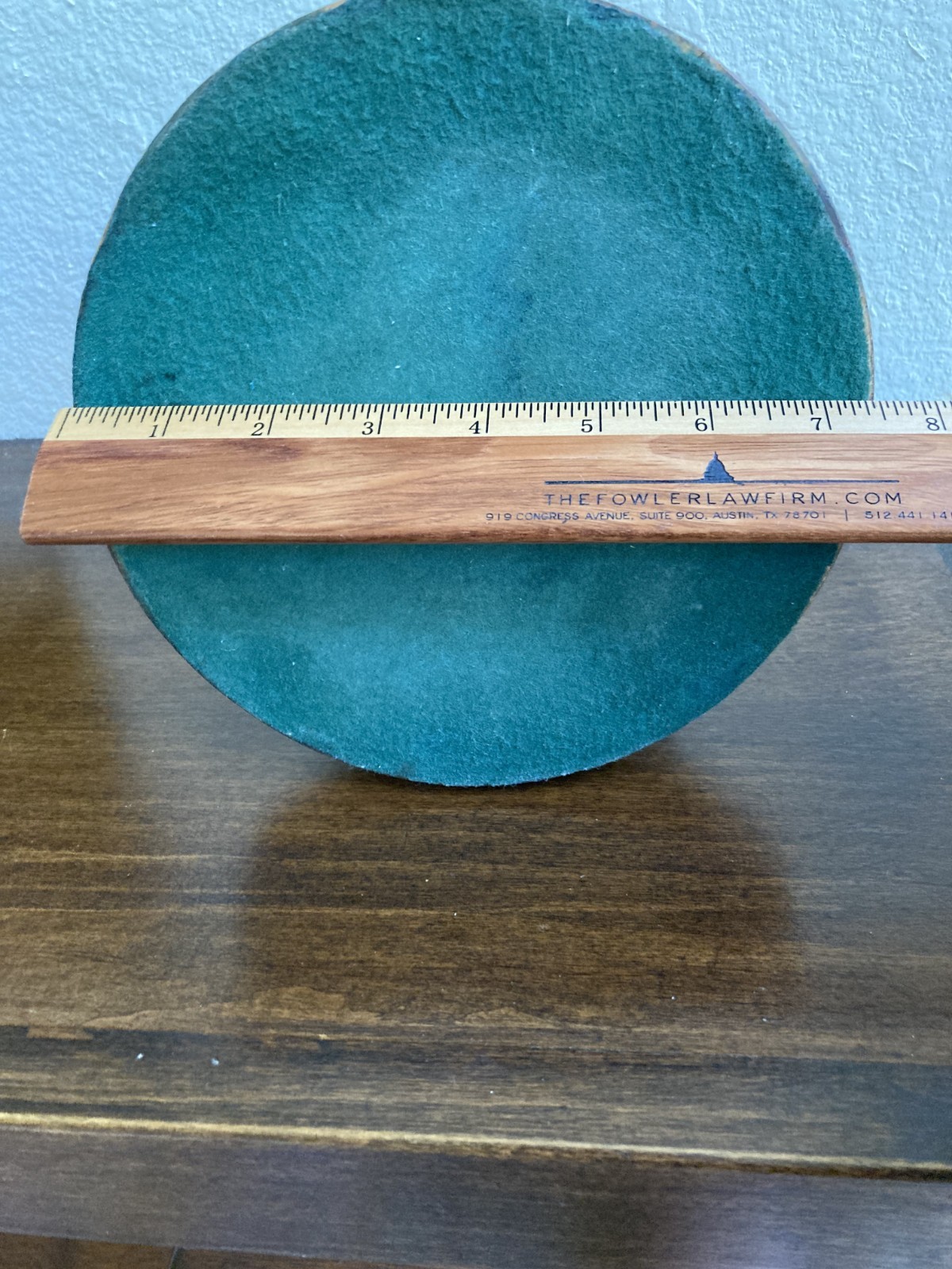 Natural Geological Drill Core w Crystals on Walnut Wood Pen Holder Display Base