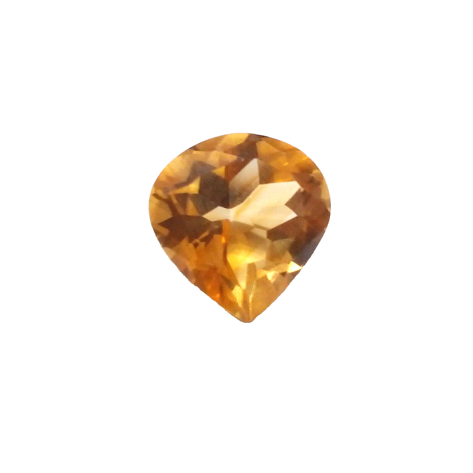 For Jewelry 2.40 Crt Rare Golden Citrine Topaz Pear Shape Faceted Loose Gemstone