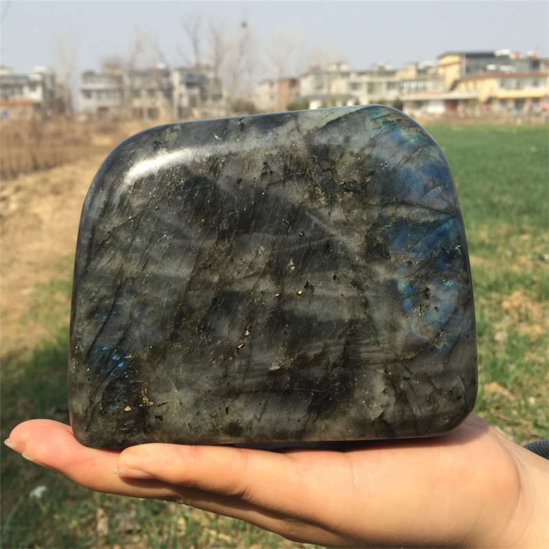 2.02kg Natural Labradorite Quartz Crystal Spectrolite Mineral Reiki healing
