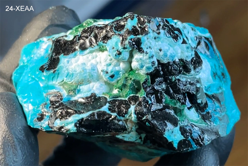 Banded Chrysocolla and Malachite w/ Rare Heterogeniten – 166g – US Seller!