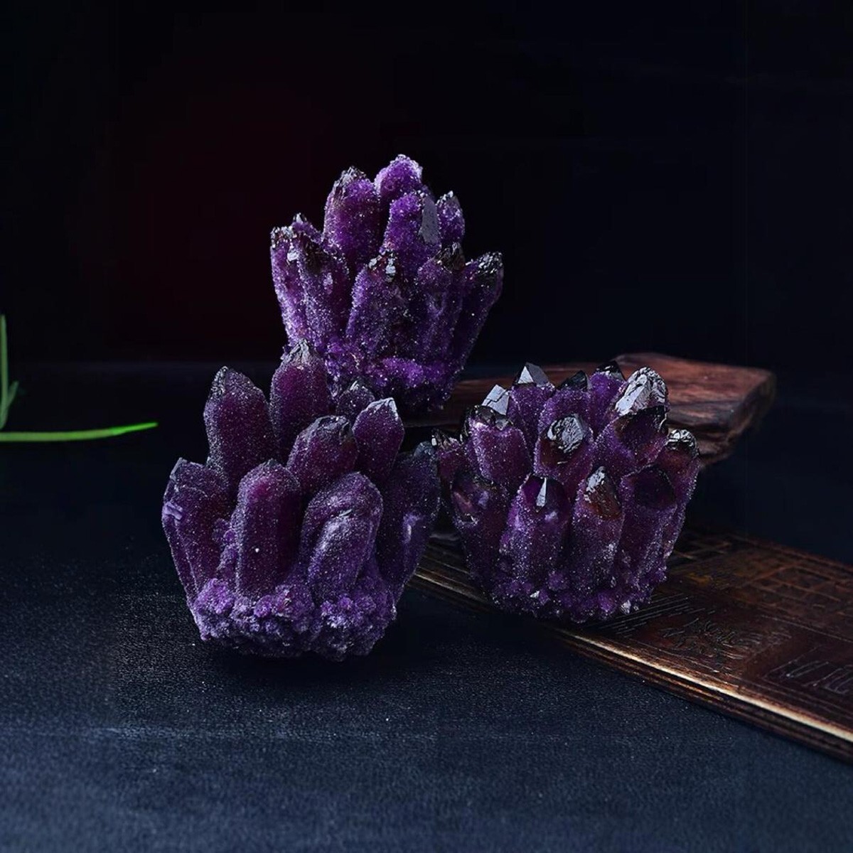 300g+ Natural Rare Large Raw Deep Amethyst Crystal Cluster Mineral Specimens