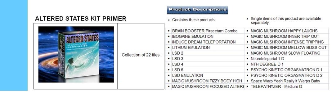 Frequencies 4 PRANAVIEW AURA GLASSES GOGGLES KILNASCRENE Dicyanin PRANA VIEW