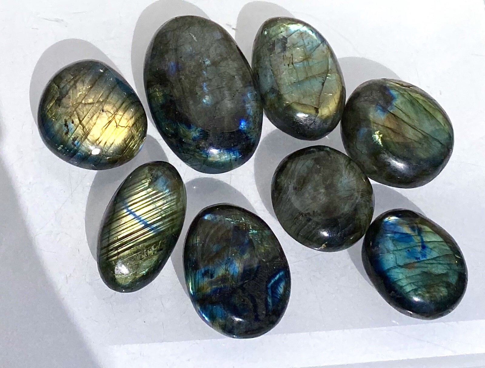 Wholesale 2 Lbs Lot Natural Labradorite Palm Stones Crystal Energy