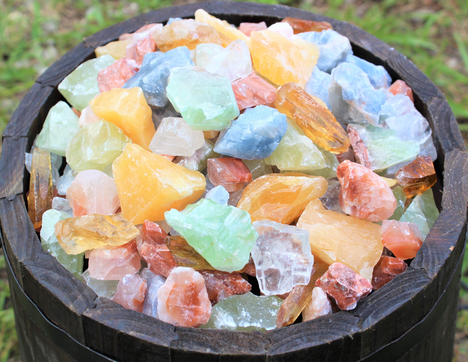 5 lb Bulk Lot Mixed Assorted Calcite (Rough Raw Crystal Gemstone Mineral)