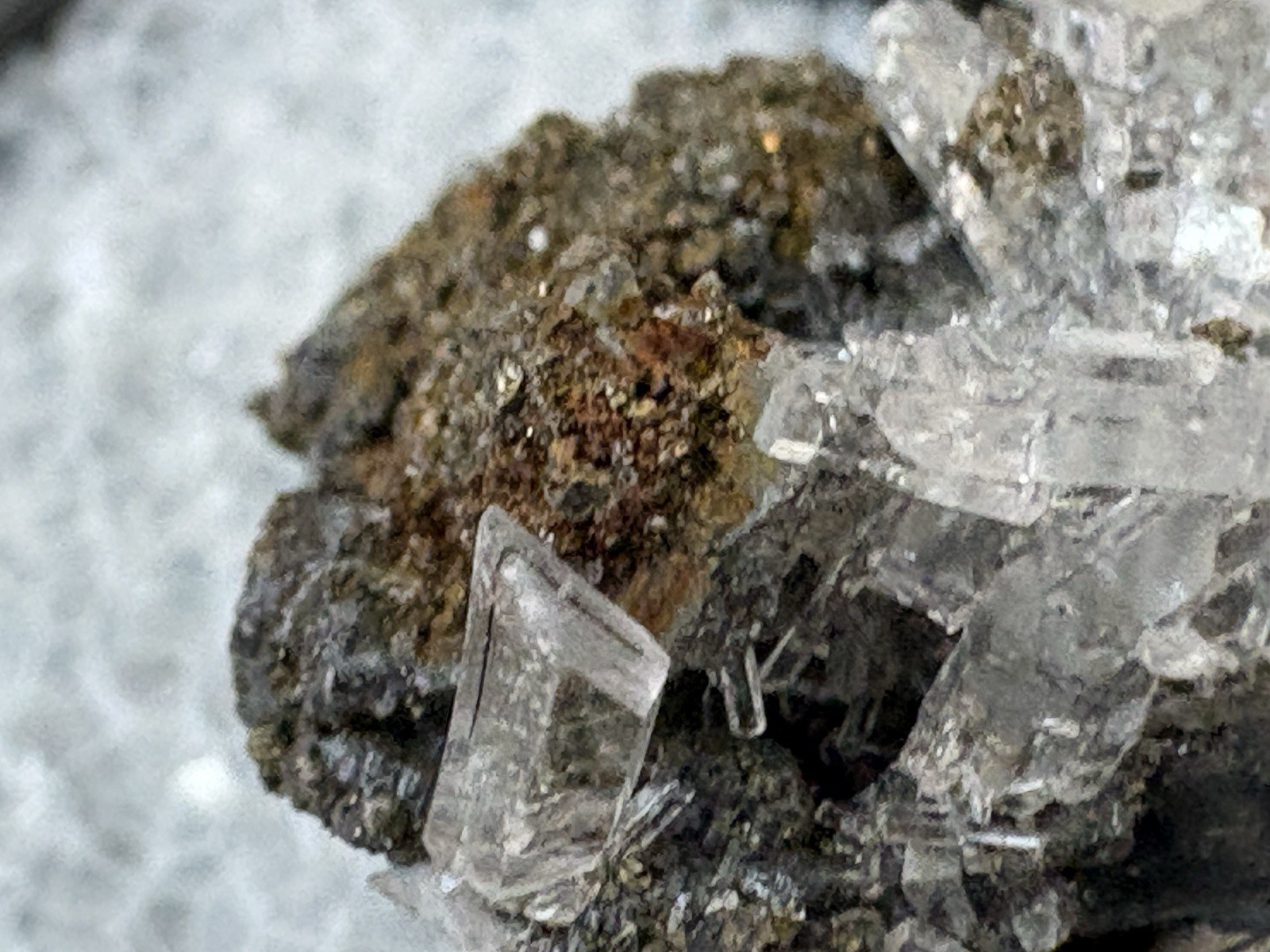 18712 TN Boulangerite Quartz Chalcopyrrite Cerussite Bastenberg Mine Ramsbeck B