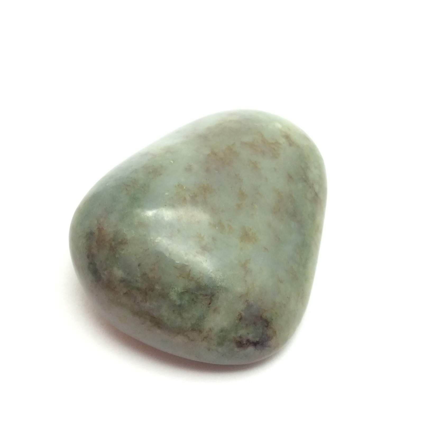 Siberian Jade Pebble Honey Green Nephrite Jade Vitim River Siberia Russia #15
