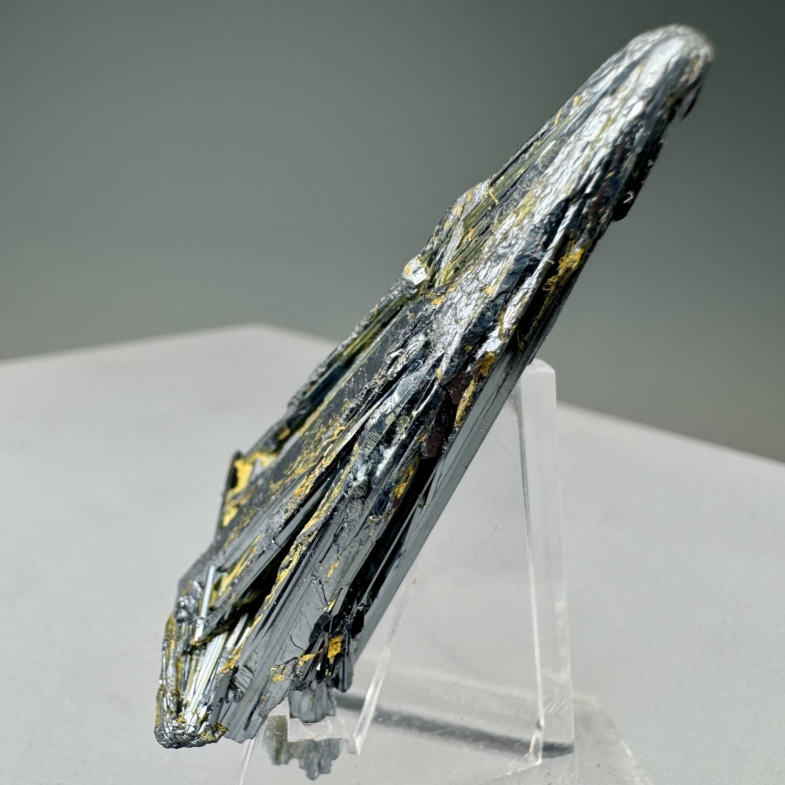 Fine Stibnite Crystal Group: Pribram, Central Bohemian Region, Czech Republic