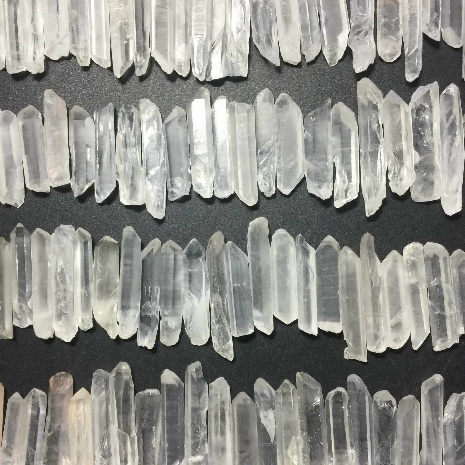 100g Bulk Natural Crystal White Quartz Small Points Terminated Wand Specimen Lot