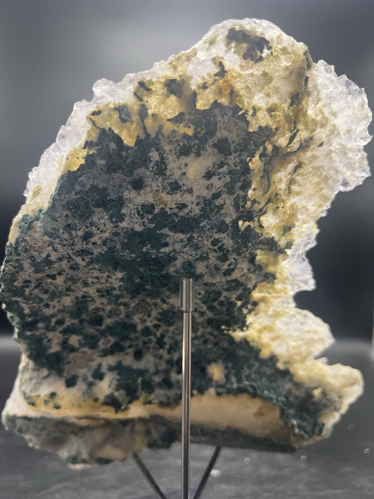 Large Natural 1.3 LB Multicolor Zeolite W/ Stand!Crystals ,Minerals,Home Decor