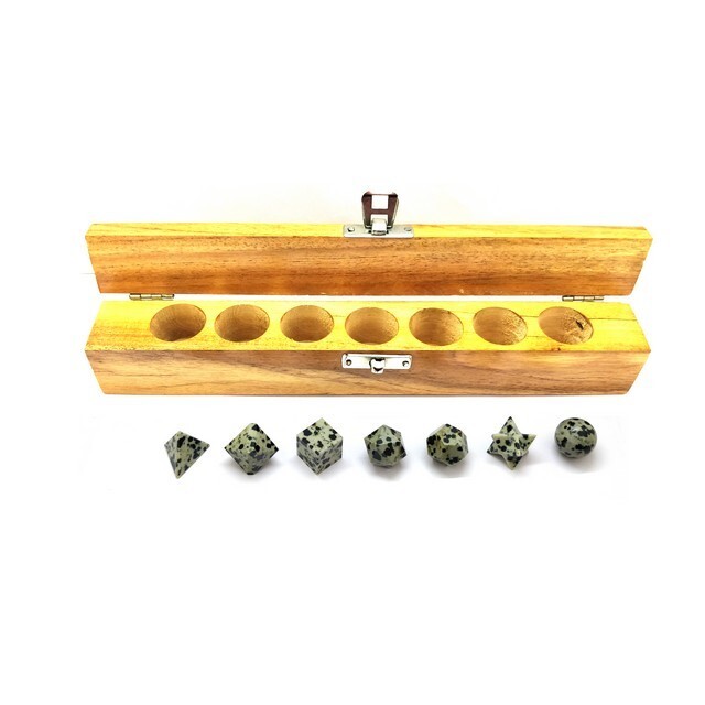 Dalmation Jasper Platonic Geometry 7 Pcs Set Platonic Solids Sacred Geometry Set