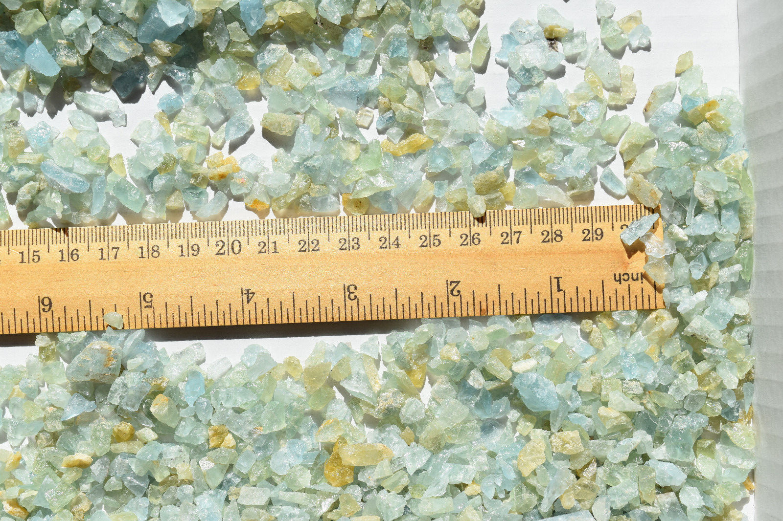 WHOLESALE Aquamarine / Beryl Chips Art Grids Orgonite Africa 700 grams # 5641