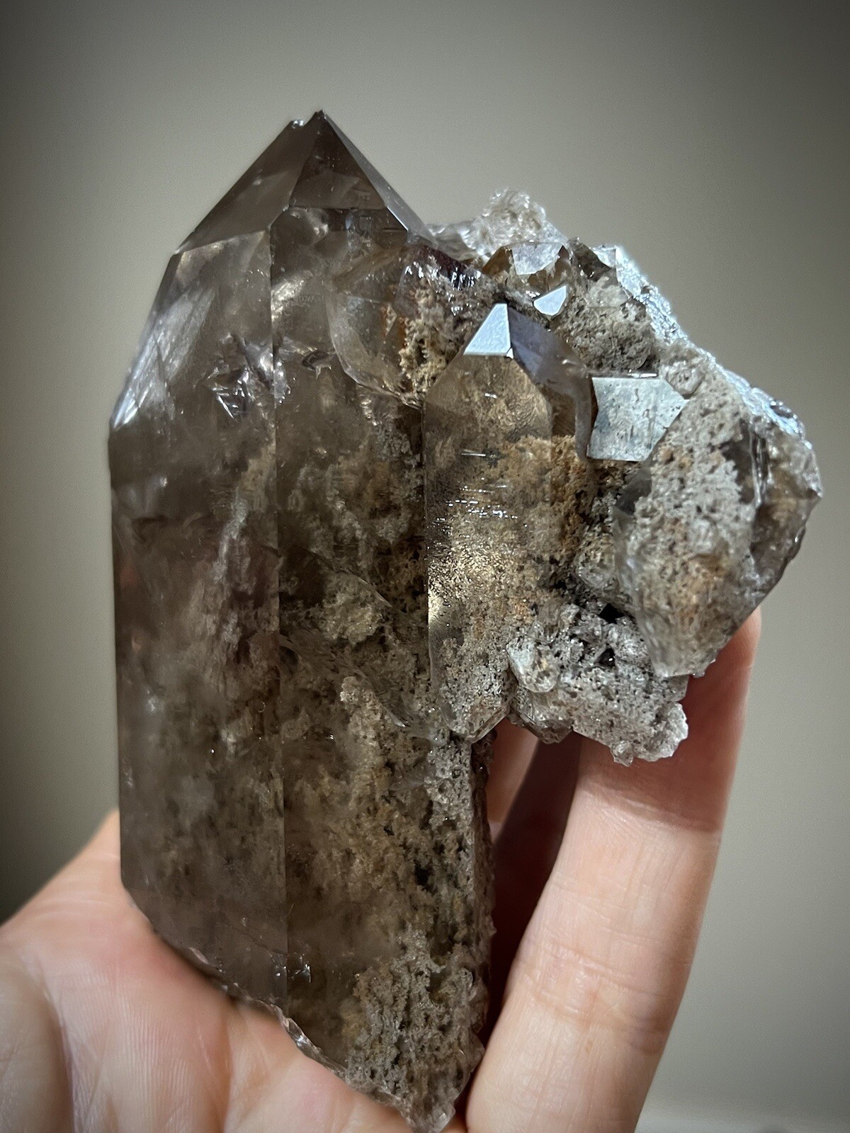 Lodolite Quartz Crystal Inclusion Quartz Natural Smoky Quartz Garden Quartz Braz