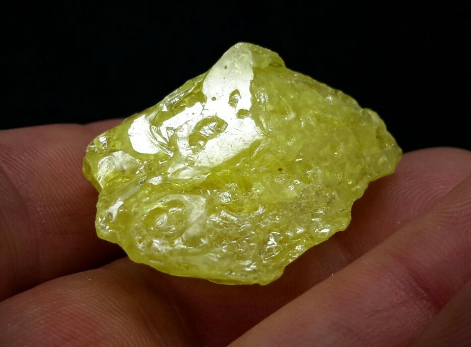 36mm SULPHUR CRYSTAL from El Desierto Mine, San Pablo de Napa, Bolivia